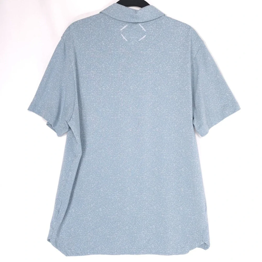 ADIDAS ADICROSS Mens Polo Shirt LARGE Blue Golf Athletic‎ Short Sleeve